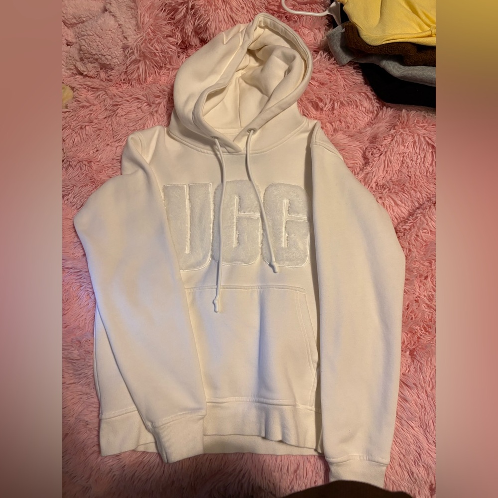 White UGG sweatshirt, size small.